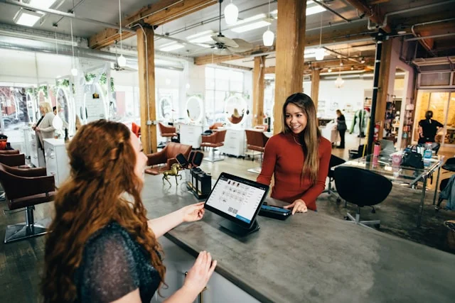 Migration: a consultant checking migrated data on screen